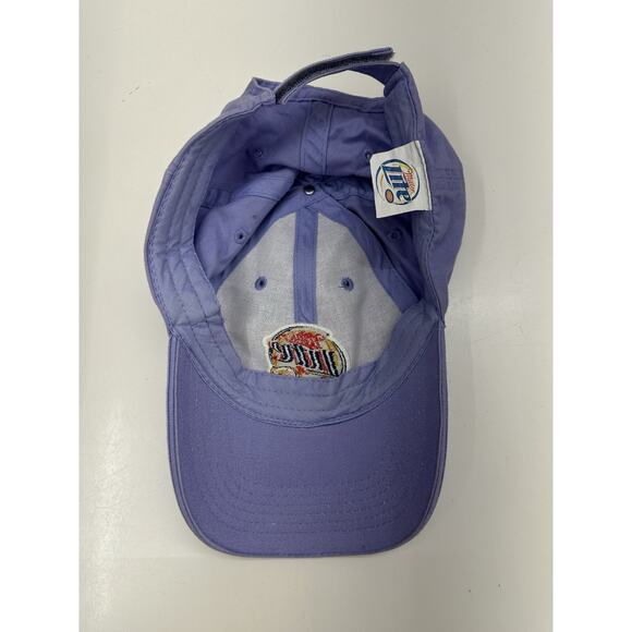 Acme Apparel Miller Lite Baseball Hat Purple Adjustable Beer Cap - Picture 3 of 9